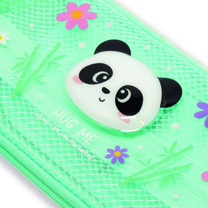Legami - Wonderwow Pencil Case, 2 Compartments and Pen Holder Inside, Mesh Compartment, Zipper Closure, 23 x 11 x 5 cm