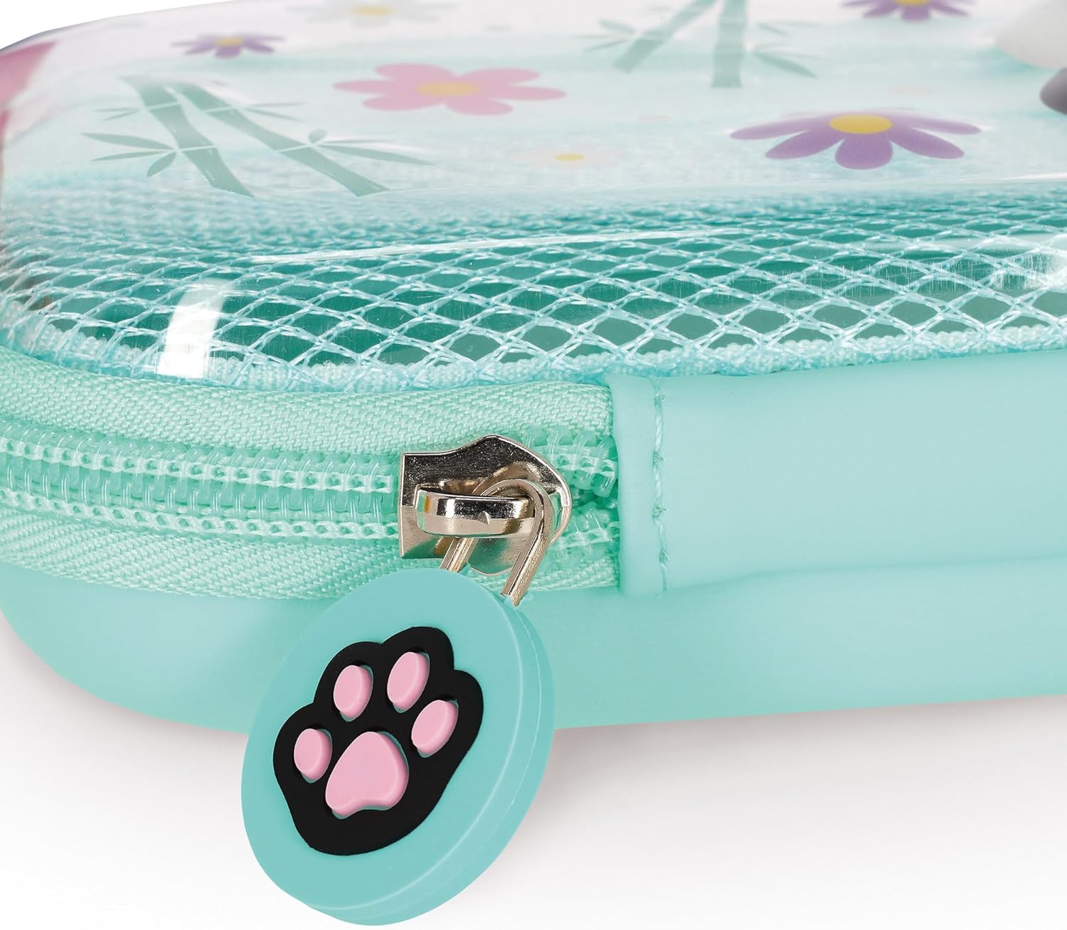 Legami - Wonderwow Pencil Case, 2 Compartments and Pen Holder Inside, Mesh Compartment, Zipper Closure, 23 x 11 x 5 cm