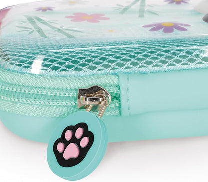 Legami - Wonderwow Pencil Case, 2 Compartments and Pen Holder Inside, Mesh Compartment, Zipper Closure, 23 x 11 x 5 cm