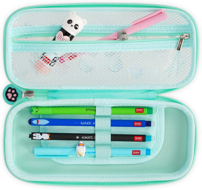 Legami - Wonderwow Pencil Case, 2 Compartments and Pen Holder Inside, Mesh Compartment, Zipper Closure, 23 x 11 x 5 cm