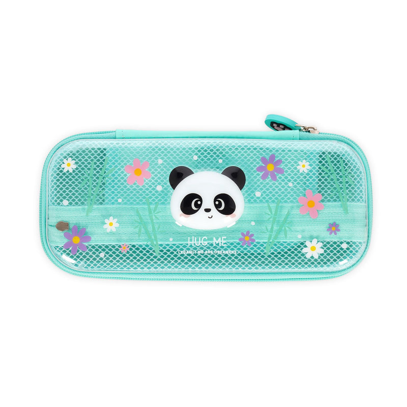 Legami - Wonderwow Pencil Case, 2 Compartments and Pen Holder Inside, Mesh Compartment, Zipper Closure, 23 x 11 x 5 cm