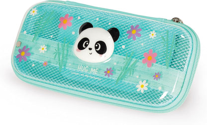 Legami - Wonderwow Pencil Case, 2 Compartments and Pen Holder Inside, Mesh Compartment, Zipper Closure, 23 x 11 x 5 cm