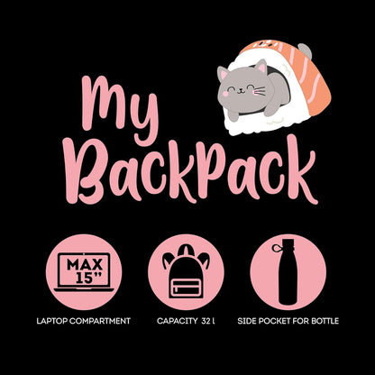 Legami - Zaino Per Scuola My Backpack, Cartella Scuola Foderata e Imbottita, Chiusura a Zip, Tasca Interna per Laptop e Tablet, Utilizzabile per viaggiare 32 L, 35 x 45 x 20 cm