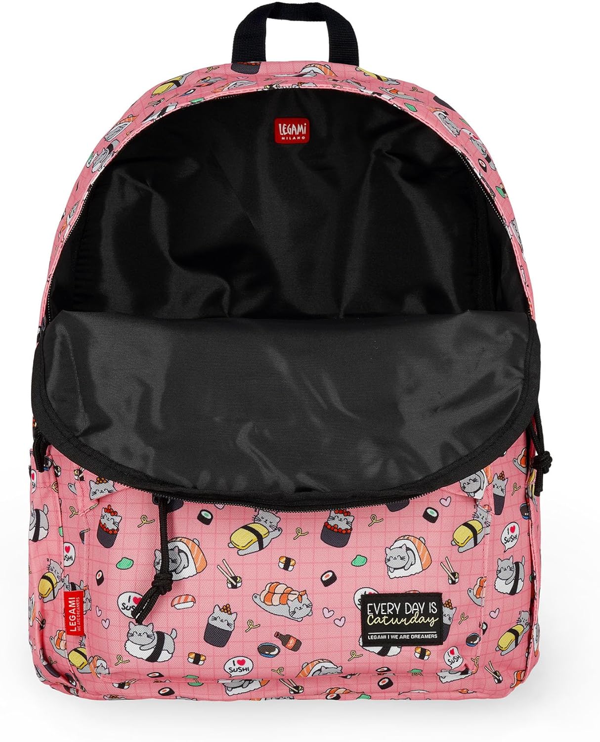 Legami - Zaino Per Scuola My Backpack, Cartella Scuola Foderata e Imbottita, Chiusura a Zip, Tasca Interna per Laptop e Tablet, Utilizzabile per viaggiare 32 L, 35 x 45 x 20 cm