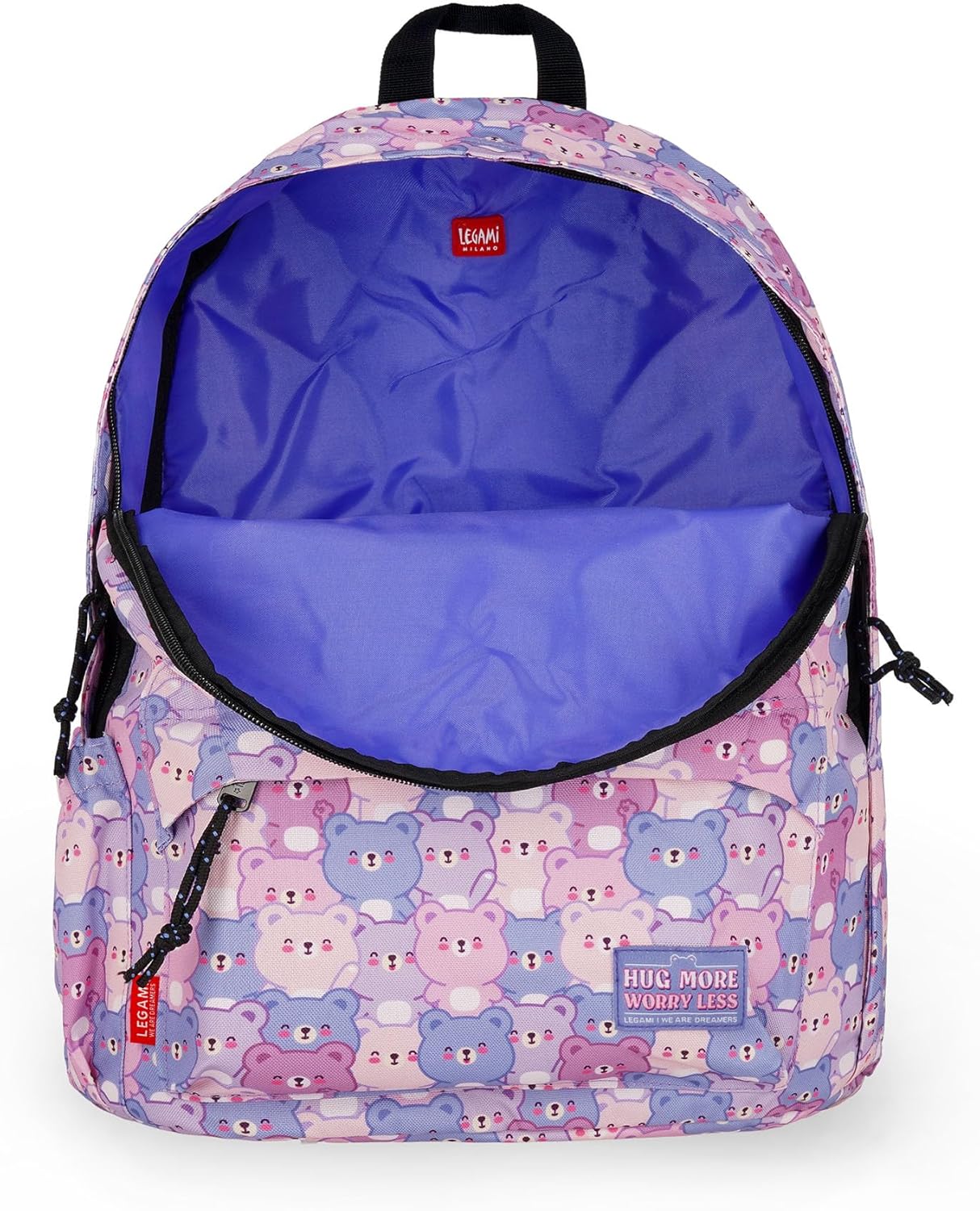 Legami - Zaino Per Scuola My Backpack, Cartella Scuola Foderata e Imbottita, Chiusura a Zip, Tasca Interna per Laptop e Tablet, Utilizzabile per viaggiare 32 L, 35 x 45 x 20 cm