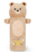 Legami - Super Soft Pencil Case, Teddy Bear Theme, Soft Pencil Case, Card with Colouring Pad Included, 100% Polyester, Super Soft Pencil Case
