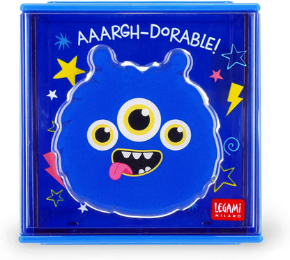 LEGAMI - Cutie Cubes Monster Desk Organiser Storage Box Sticker Sheet Included Stackable Multifunctional ABS 90 x 90 x 100 cm