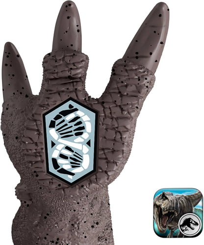 Mattel Jurassic World Rebirth Vehicle with 1 Human & 1 Dinosaur Figure, Launch ‘N Battle Truck, Martin Krebs Figure & Raptor, Turret & 2 Projectiles, JGB59