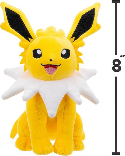 Pokémon Eevee Evolution Plush 4 Pack - Four 8-Inch Pokemon Plush of Eevee, Flareon, Jolteon, and Vaporeon