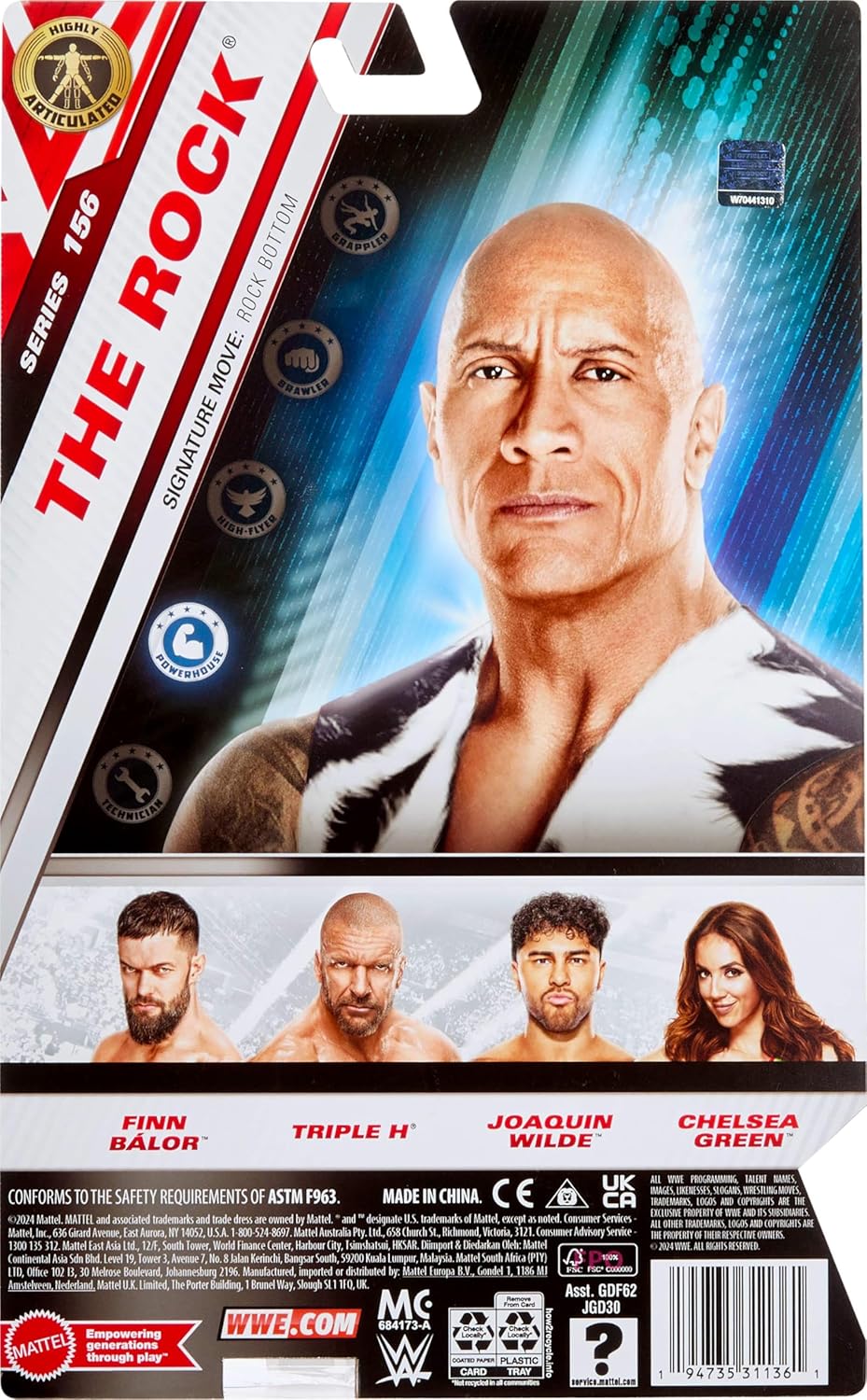 WWE - Basic Figure - The Rock /Toys