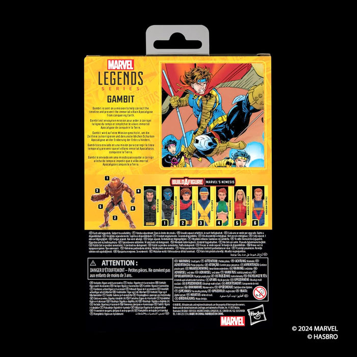 Marvel Legends Series X-Men Gambit Comics 15cm Action Figure, Collectible Figure with Premium Design & Articulation, Superhero Toy for Kids, Adults & Collectors, Great Gift for Boys & Girls 4+