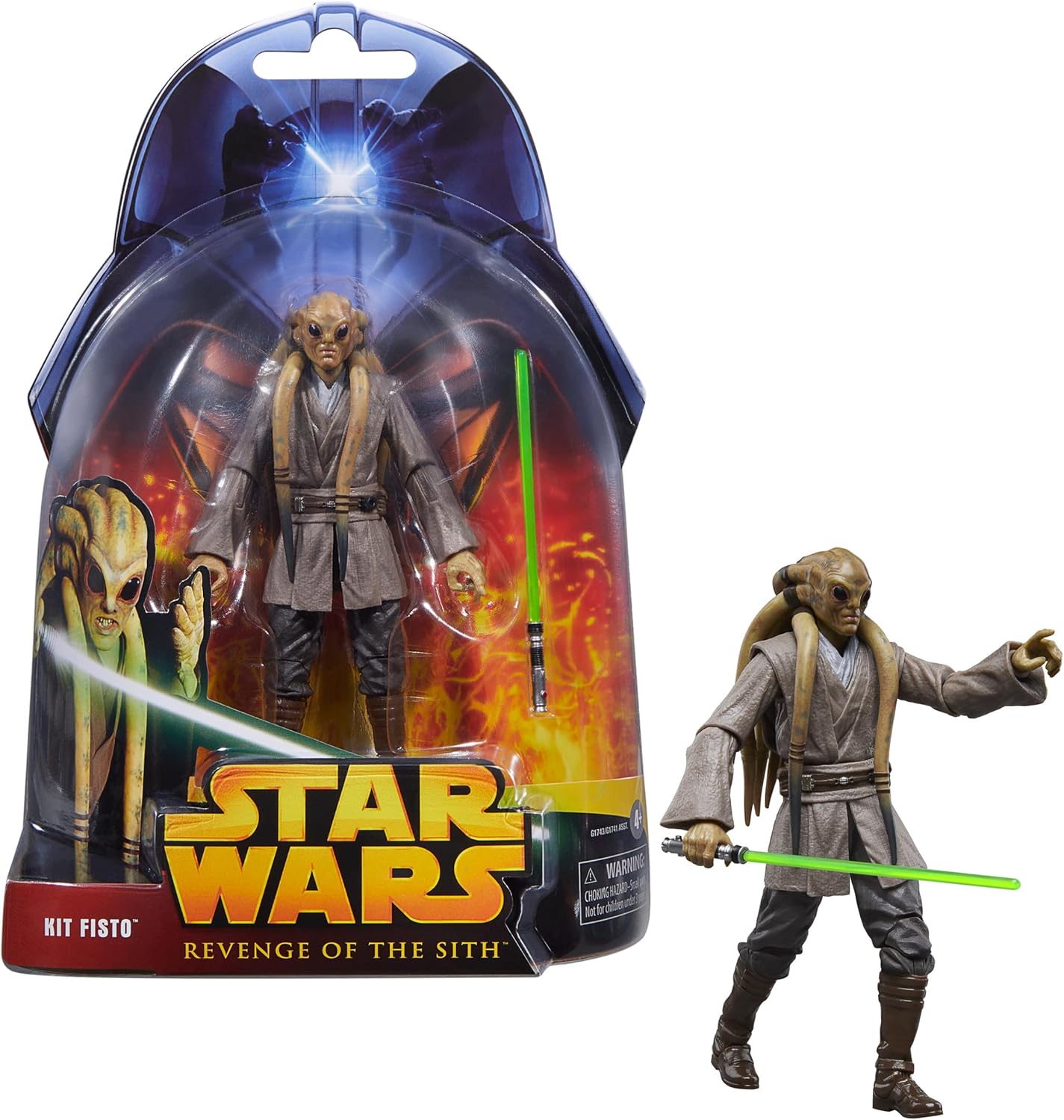 Star Wars The Black Series Kit Fisto, Star Wars: Die Rache der Sith 20-jähriges Jubiläum Action-Figur zum Sammeln (15 cm