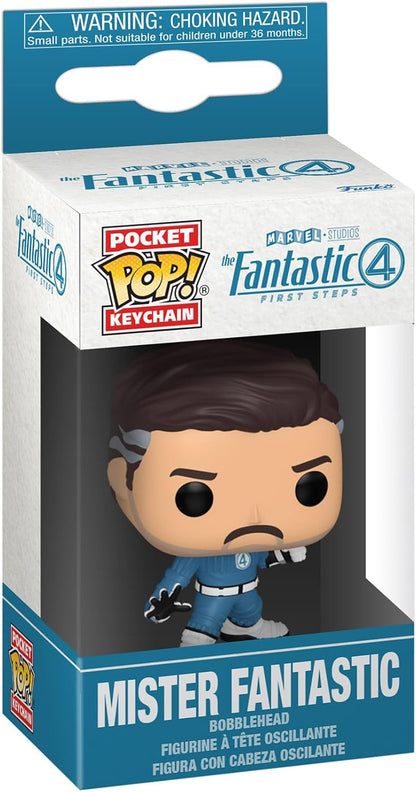 Funko Pop! Keychain: Fantastic Four - Mr.Fantastic - (2025) - Mr. Fantastic - Fantastic Four (2025) Novelty Keyring - Collectable Mini Figure - Stocking Filler - Gift Idea - Official Merchandise
