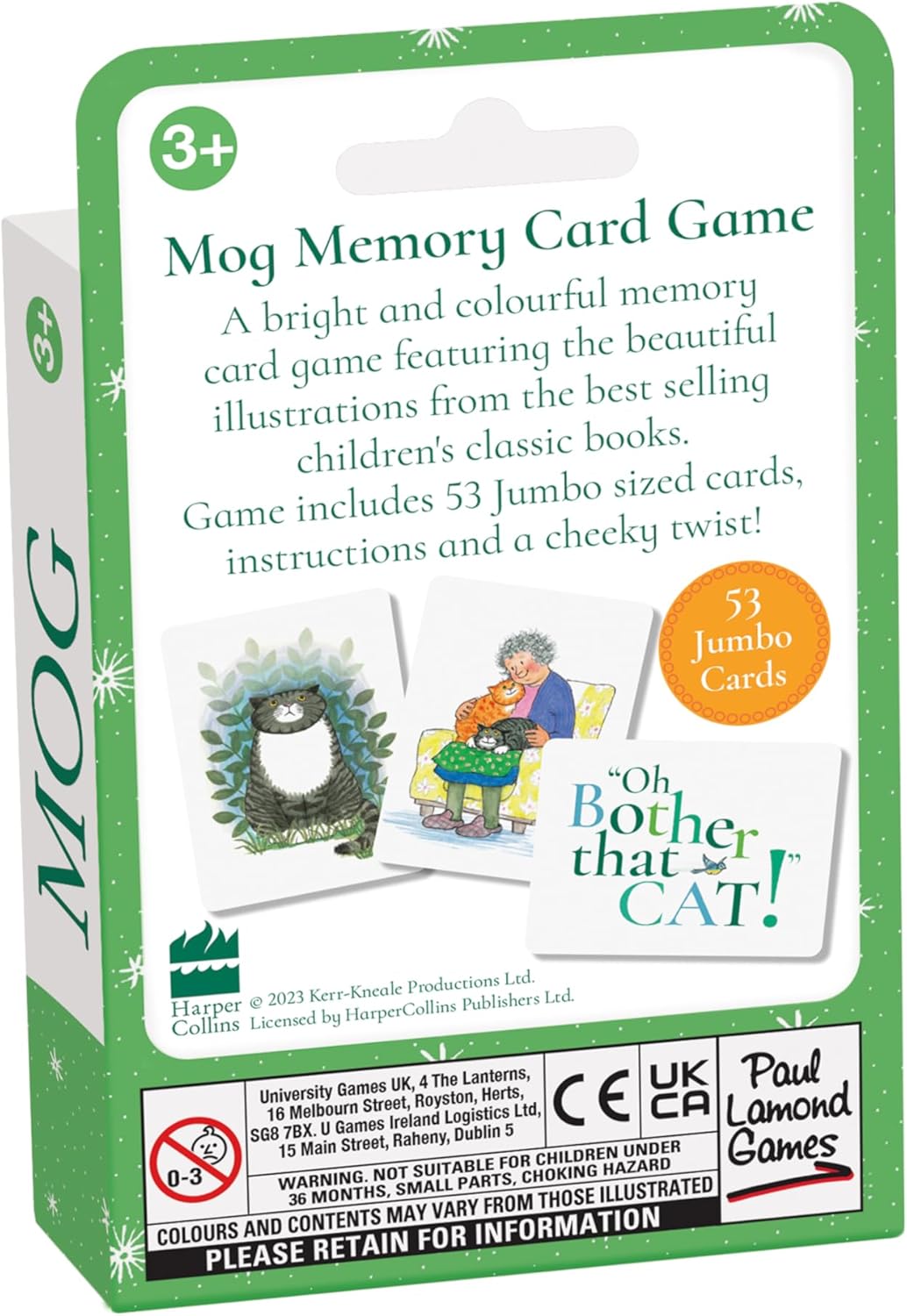 University Games Mog The Forgetful Cat Card Game