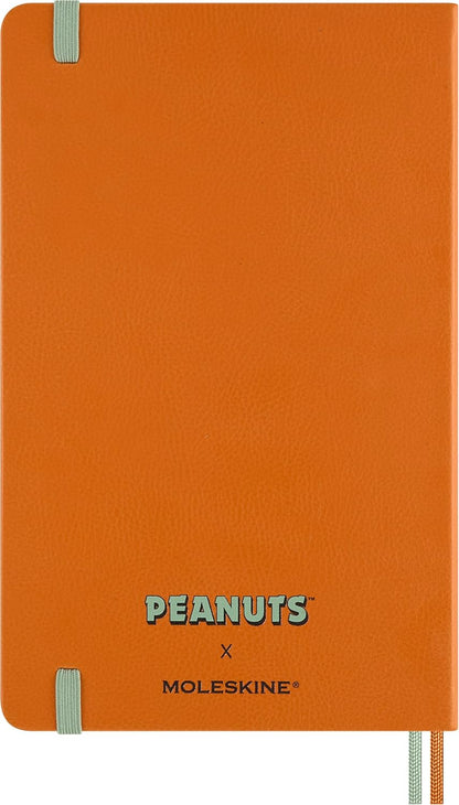 Moleskine Peanuts Weekly Planner 2026, 12-Month Agenda with Space for Notes, Hard Cover, Elastic Closure, and Themed Stickers, Large Format 13 x 21 cm