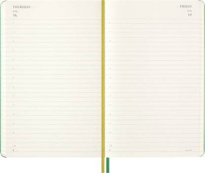 Moleskine Peanuts Daily Planner 2026, 12-Month Agenda with Hard Cover, Elastic Closure, and Themed Stickers, Large Format 13 x 21 cm