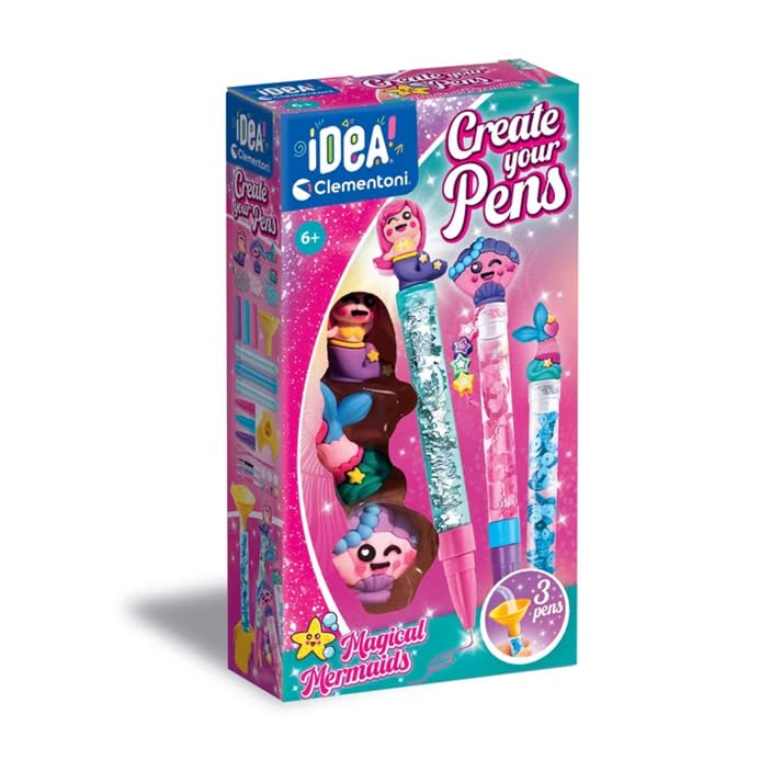 Clementoni - Create Your Pens - Magical Mermaids (I-18159)