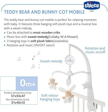 Chicco Mobiel Teddybeer En Konijn