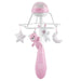 CHICCO First Dreams Rainbow Musical Carrousel, 3-in-1 pasgeborenen carrousel met rustgevende melodieën en regenboogprojectie, met 4 zachte hangers, compatibel met Next2Me wegen, 0 maanden+, roze