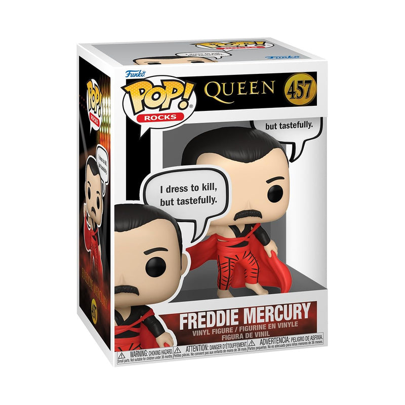 Funko Pop! Sayings: Freddie Mercury - Queen - Figura de Vinilo Coleccionable - Idea de Regalo - Mercancia Oficial - Juguetes para Niños y Adultos - Music Fans - Muñeco para Coleccionistas