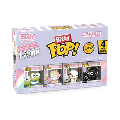 Funko Bitty Pop! Hello Kitty - Keroppi - 4 Pack - 1/6 Odds for Rare Chase Variant and A Surprise Mystery Mini Figure - 0.9 Inch (2.2 Cm) - Collectable - Gift Idea - Cake Topper