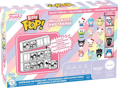 Funko Bitty Pop! Hello Kitty - My Melody - 4 Pack - 1/6 Odds for Rare Chase Variant and A Surprise Mystery Mini Figure - 0.9 Inch (2.2 Cm) - Collectable - Gift Idea - Cake Topper