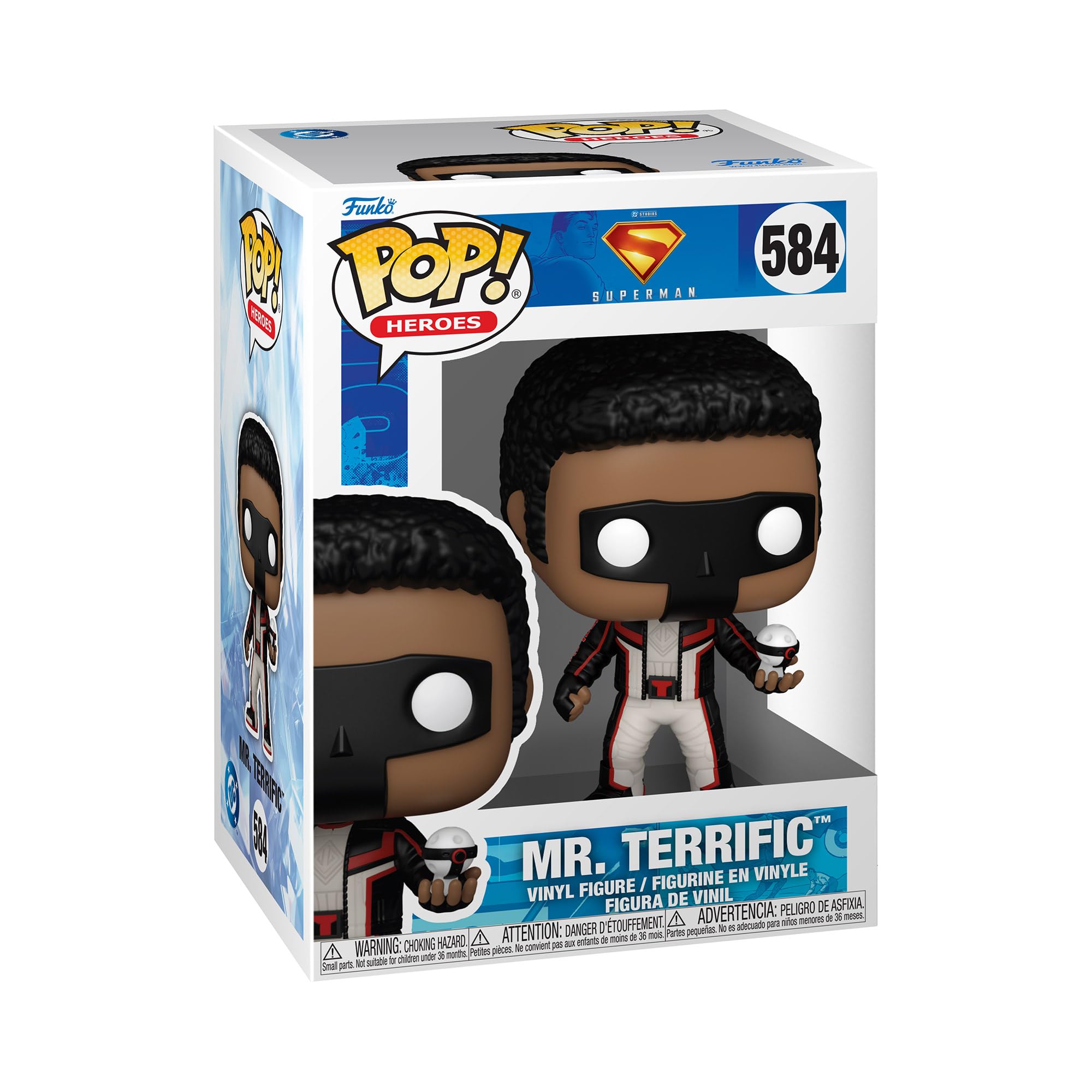 Funko Pop! Movie: Superman (2025) S2 – Mr. Terrific - Collectable Vinyl Figure - Gift Idea - Official Merchandise - Toys for Kids & Adults - Movies Fans