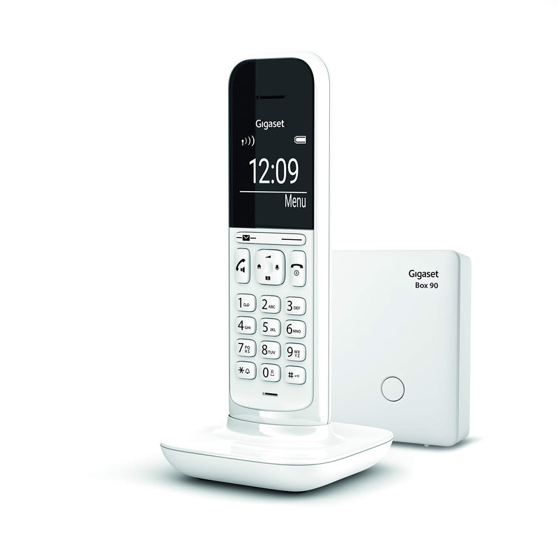 Gigaset CL390 Telefono Cordless, Funzione Black List e "Non disturbare", Vivavoce, Display Ampio, Bianco, Standard