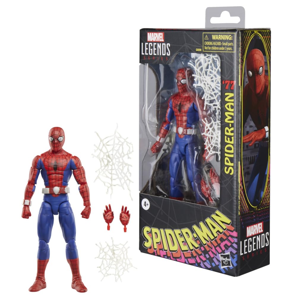 Marvel Legends Series Spider-Man '77 Classic Collectible Figure Inspired by the 6 Inch Movie