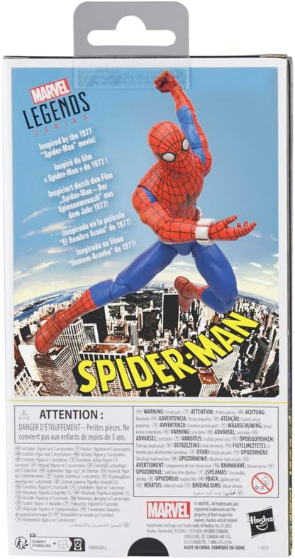 Marvel Legends Series Spider-Man '77 Classic Collectible Figure Inspired by the 6 Inch Movie