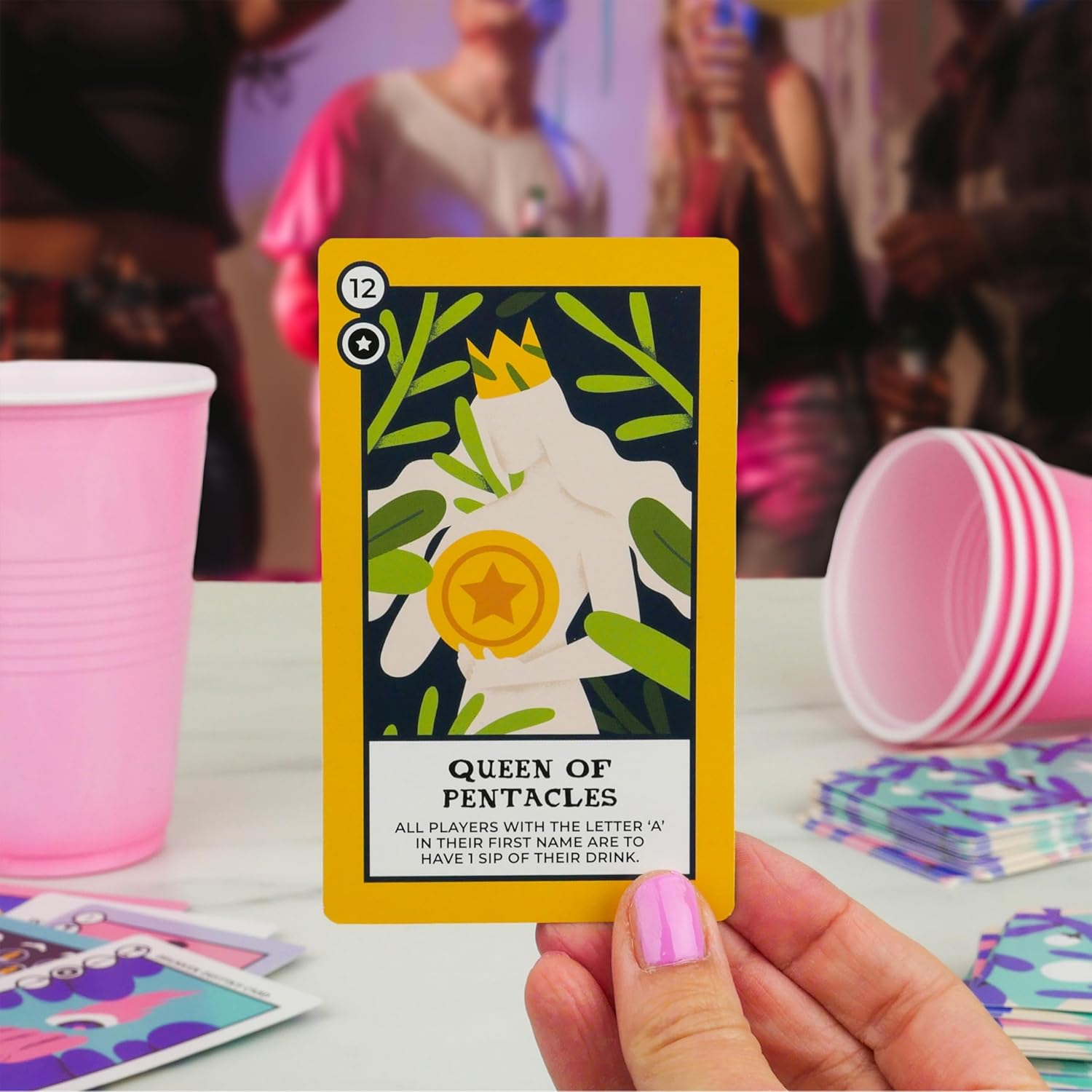 Gift Republic Tipsy Tarot: Mystical Drinking Game for Women - Unveil Your Drunken Destiny - Adult Party Fun, Blue