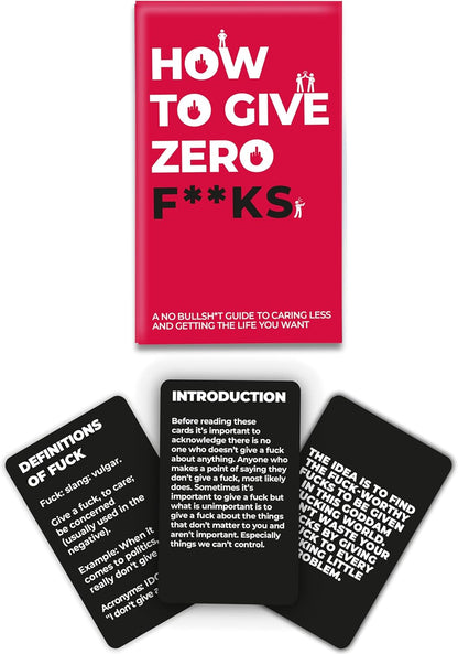 Gift Republic - How to Give Zero F**cks Card Pack