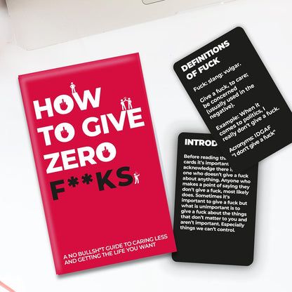 Gift Republic - How to Give Zero F**cks Card Pack