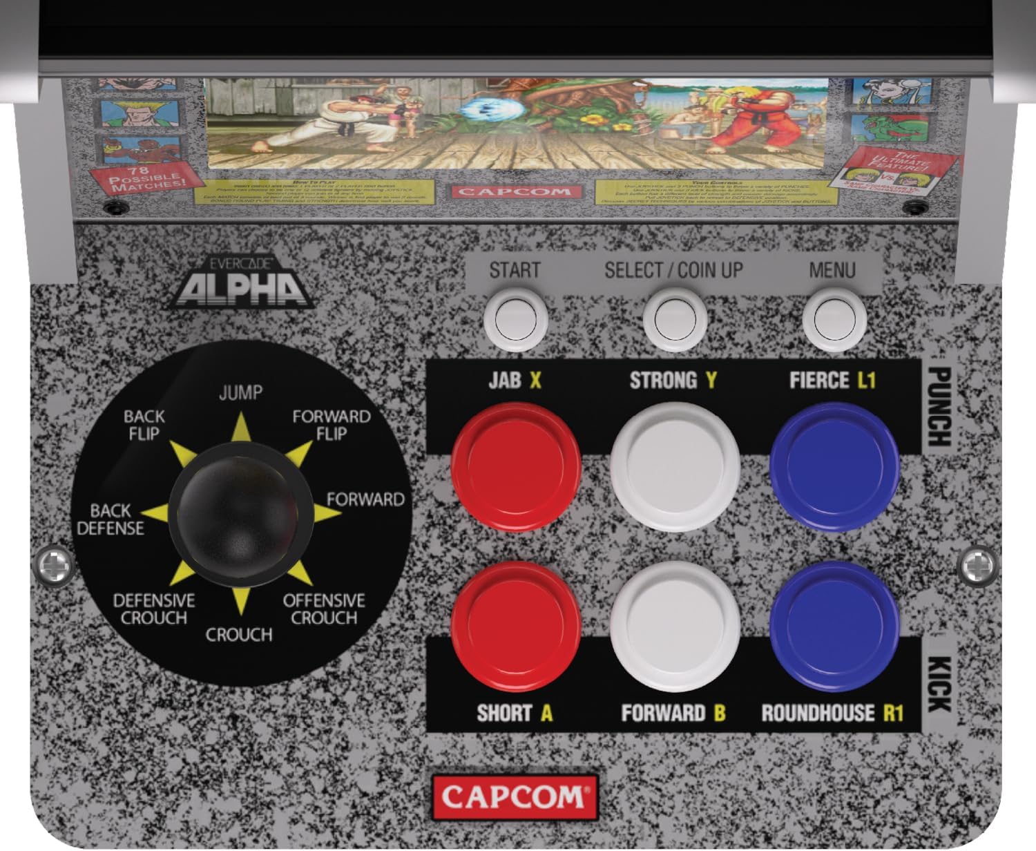 Blaze Evercade Arcade Alpha Street Fighter Edition