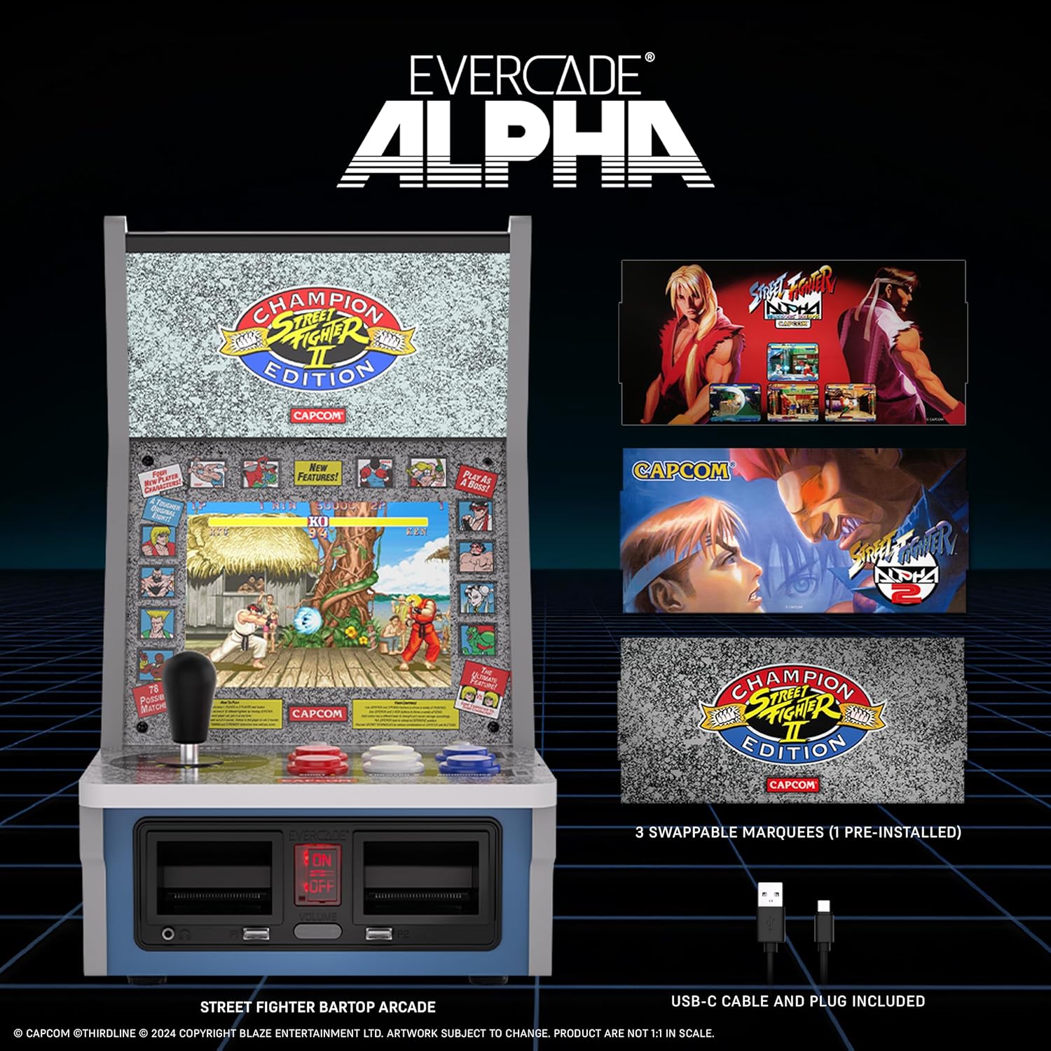 Blaze Evercade Arcade Alpha Street Fighter Edition