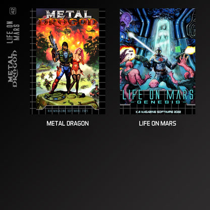 Blaze Evercade Metal Dragon-Life On Mars Cartridge