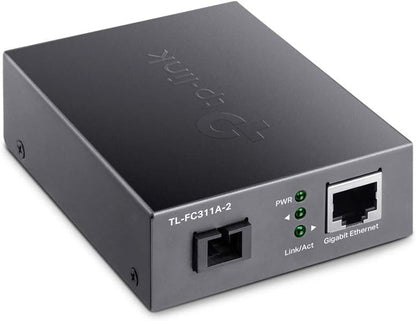 Tp-Link Tl-Fc311A-2 - V1 - Fibre Media Converter - 1Gbe - 1000Base-T, Wdm, 1000Base-Sc - Rj-45 / Sc Single-Mode - Up To