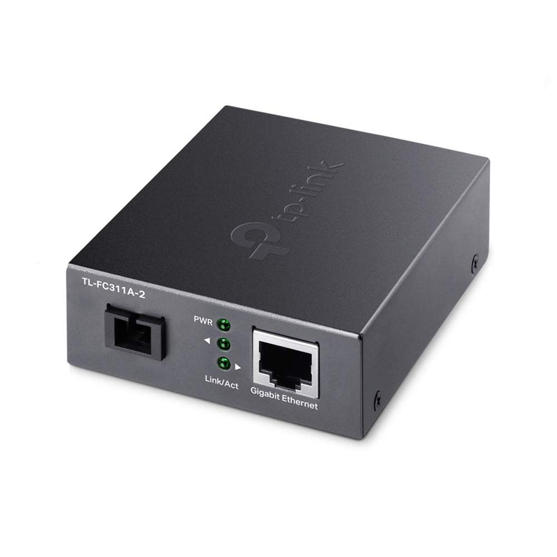 Tp-Link Tl-Fc311A-2 - V1 - Fibre Media Converter - 1Gbe - 1000Base-T, Wdm, 1000Base-Sc - Rj-45 / Sc Single-Mode - Up To