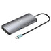 i-tec USB-C 4K Metal Nano Dock - 2x HDMI, 4x USB-C (10Gbps), 1x USB-A (10Gbps), 2x USB-A 2.0, Audio, SD/TF, LAN 1 Gbps, PD 3.1 (140W
