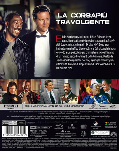 Blu-Ray 4K Uhd Beverly Hills Cop III - Un Piedipiatti A Beverly Hills (4K Ultra Hd+Blu-Ray)