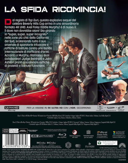 Blu-Ray 4K Uhd Beverly Hills Cop II - Un Piedipiatti A Beverly Hills (4K Ultra Hd+Blu-Ray)