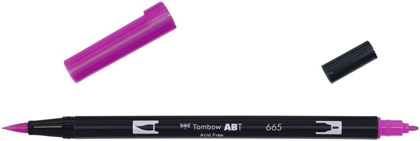 Tombow ABT Dual Brush Pen, set of 10 Galaxy Colors, pen with two tips, perfect for hand lettering and bullet journaling, water-soluble