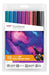 Tombow ABT Dual Brush Pen, set of 10 Galaxy Colors, pen with two tips, perfect for hand lettering and bullet journaling, water-soluble