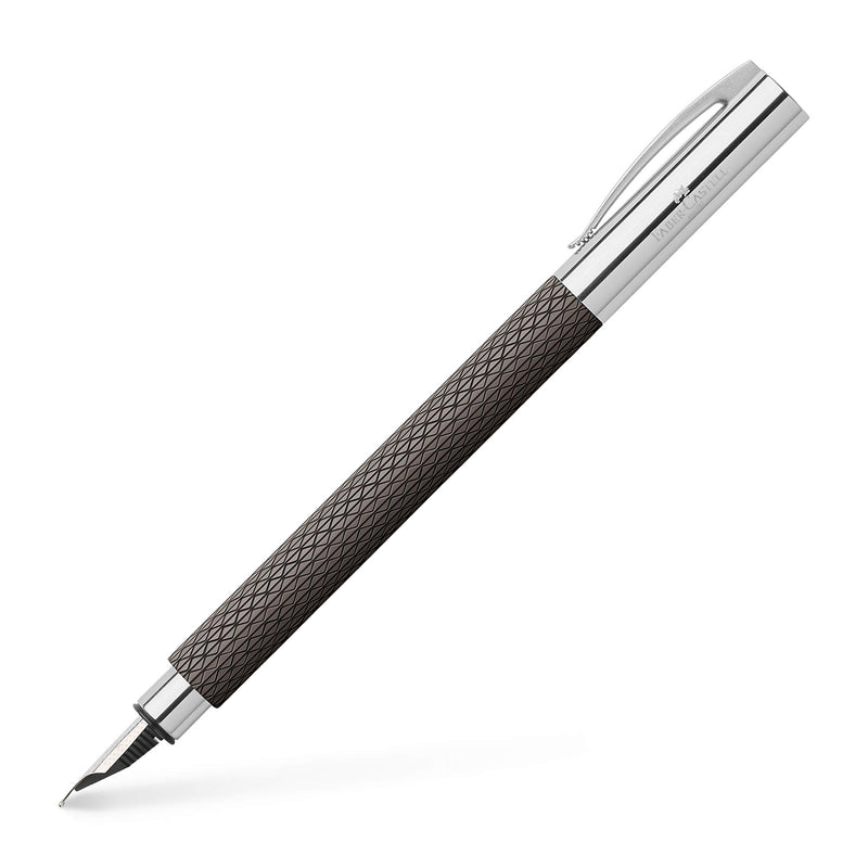 FABER-CASTELL Ambition OpArt 147051 Fountain Pen Black Sand Nib Width F Includes Gift Packaging