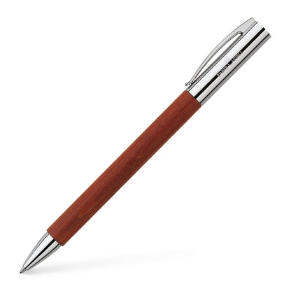 Faber-Castell 148131 - draaibalpen AMBITION peerboom, vulling: B, inclusief geschenkverpakking, kleur schacht: bruin/zilver