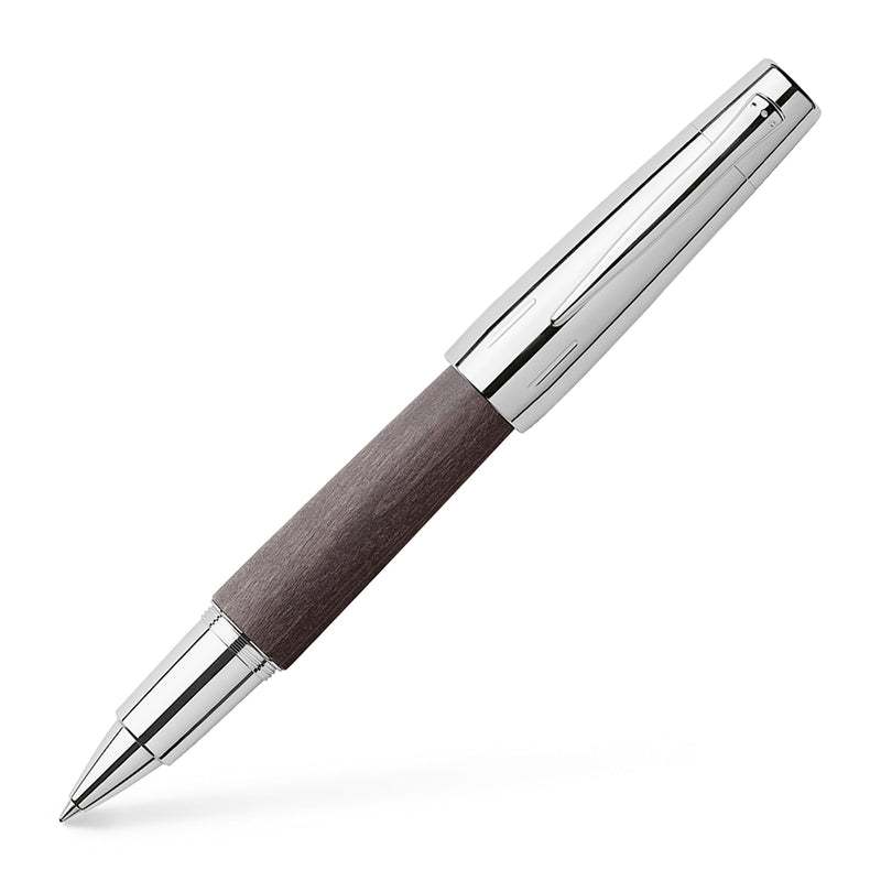 E-Motion Black Ink Roller PEARWOOD/Chrom