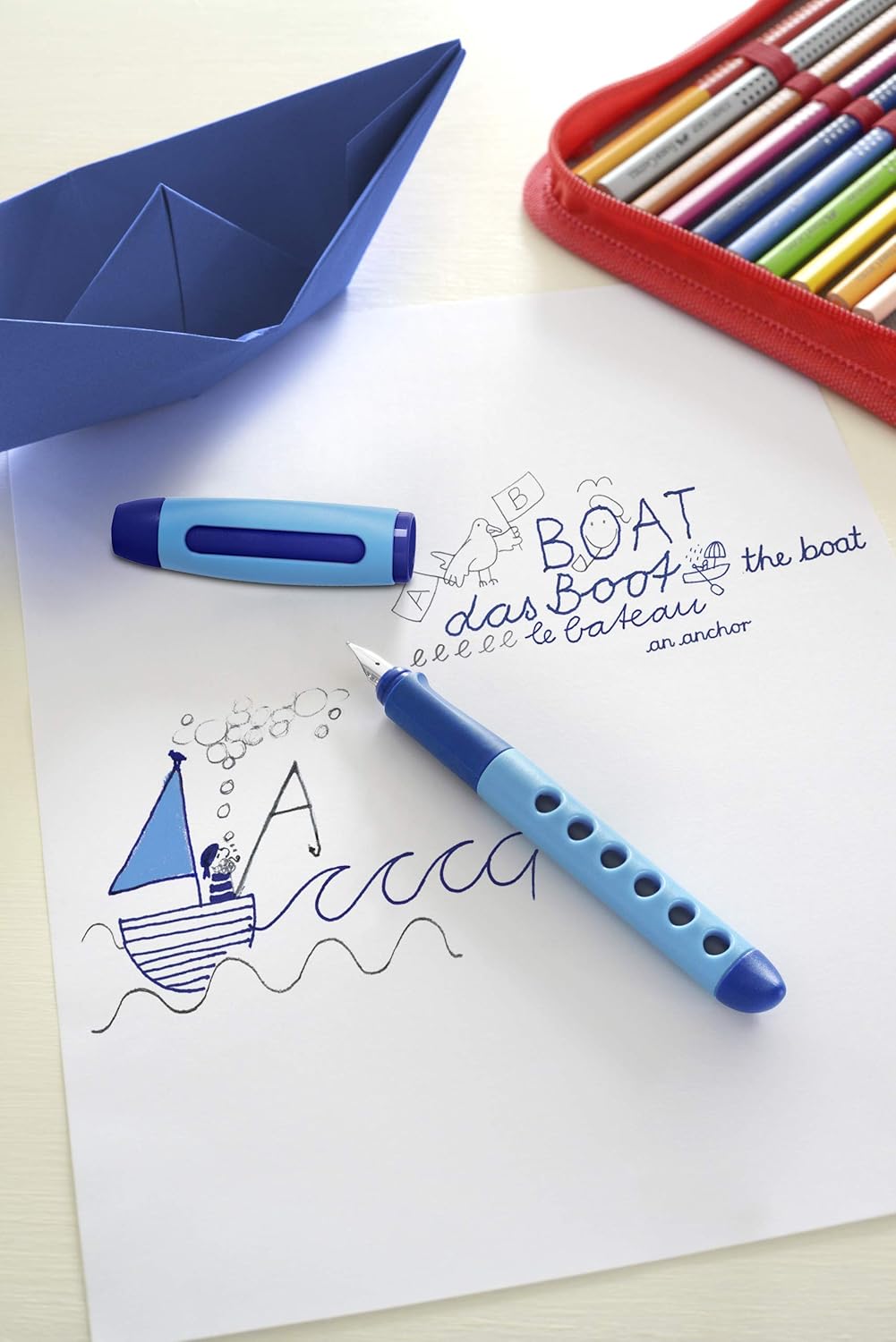 Faber-Castell Scribolino 149847 School Fountain Pen Right-Handed Nib Size A Blue