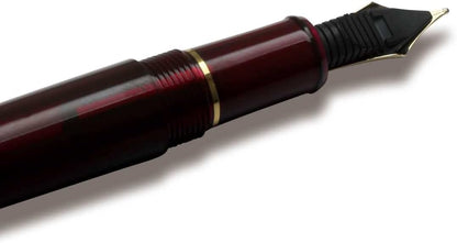 PLATINUM #3776 Century Gold Trim Bourgogne Japanese Fountain Pen M/Red/0.34-0.44 mm/Handmade/14K Gold Nib/with Gift Box/Fountain Pen, PNB15000-71M, Red