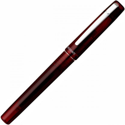 Platinum Prefounte Medium Fountain Pen - Crimson Red, prefocrimsred