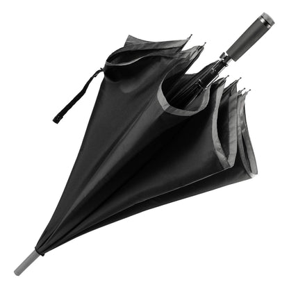 BOSS Hugo Gear Black Umbrella – Extra Strong with Rust and Scratch Protection